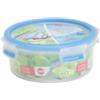 Emsa 508552 rotonda contenitore di alimento con coperchio, 0.85 litri, trasparente / blu, Clip & Chiudi