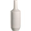 LEONARDO HOME Milano 026822 - Vaso moderno in ceramica, vaso decorativo per bouquet di fiori artistici, elegante vaso per fiori, decorazione accattivante, altezza 50 cm, colore: crema
