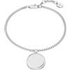 Fossil Ellis Donna Bracciale in acciaio inox color argento, JF04980040