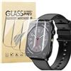 KUSINHOKA 3 Pezzi Pellicola Protettiva per IOWODO/Blackview Smartwatch R30 Max 1.91 Pollici, HD Trasparente Anti-Graffio Protezione Schermo, Senza Bolle, Soft TPU Pellicola Protettivo