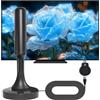 CHUYILEE Wavemax, antenna TV Festberg Hitenna, DVB-T2, antenna per TV digitale Freeview Rewave, antenna per interni con segnale forte, antenna Smart TV esterna, supporta radio VHF/UHF/DAB/4K/1080P (516-17)