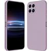 RankOne Custodia per HONOR X8 (4G) (6.7 Inches) Cover Morbida in Silicone TPU - Erba Viola