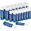 Delyeepow Pile Ricaricabili AA AAA Alta Capacità 3300mAh/ 1100mAh, Delyeepow Batterie 16 AA 16 AAA Ricaricabili 1,2V Ni-MH, 1200 Cicli Auto-Scarica Bassa