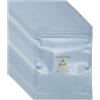 QUARKZMAN 100 Pezzi Sacchetti Antistatici 4.3 x 5.9 Sacchetti Schermanti ESD Richiudibili Con Etichette Per Hard Drive HDD SSD Dispositivi Elettronici Schede Madri Grigio Argento