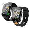 Frgnie Pellicola protettiva Compatibile con DUSONLAP MT65 Smartwatch 1,85 (6 Pezzi) protettiva senza bolle, TPU HD Compatibile con Ddidbi P66D Smartwatch