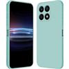 RankOne Custodia per HONOR X8a (6.7 Inches) Cover Morbida in Silicone TPU - Ciano chiaro