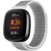 FYISWHO Traspirante Sport Cinturino per Fitbit Versa 4 / Versa 3, Nylon Bracciali Cinturini di Ricambio per Fitbit Sense 2 / Sense