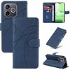 LACAE Cover a Libro per Honor 600 Lite | Custodia Flip in Pelle PU, Porta Carte, Chiusura Magnetica, Funzione Supporto, Case, Blue
