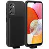 Fraternize Custodia di Ricarica per Samsung Galaxy A14 5G, Slim Power Bank Custodia Protettiva Portatile con Caricabatterie Portatile Nero