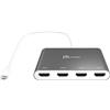 j5create Adattatore hub HDMI da USB-C a 4 porte - Splitter multi monitor - Supporta 4 display 1080p 60Hz - Compatibile con MacBook Type-C e Windows (JCA366)