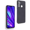 REY Cover in Gel TPU Nera per Oppo REALME 5 PRO - Q, Ultra Sottile 0,33 mm, Morbido Flessibile, Custodia Silicone