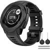OVERSTEP Compatibile con Garmin Instinct Band Cinturino di Ricambio in Morbido Silicone Compatibile con Garmin Instinct/Solar/Tactical