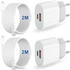 Caricatore iPhone Apple Certificato MFi, 25W Caricatore Rapido PD Power Delivery, Caricabatterie USB C Lightning Cavo1.8M per iPhone 14 13 12 Pro Max Mini 11 SE 2020 X/XS Max/XR/8/7/6s/6 Plus 5s/iPad