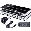 Tendak Switch HDMI 4K 5 su 1 con SPDIF e L/R Audio Extractor, Telecomando, Supporta Arc HDMI 1,4