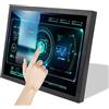 VSDISPLAY Monitor industriale di tocco,19 pollici 1280x1024 1000nit TFT resistivo Touch Sensor LCD Screen, VGA DVI Video Input,Guscio metallico con staffe