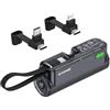 SHARGE Flow Mini 2 Power Bank 22.5w Max, Kleine Powerbank für Unterwegs, Schnelllade-Akkupack mit Lightning- und USB-C-Anschluss, Tragbares Ladegerät mit Integriertem Kabel für iPhone 16/15/14, Galaxy