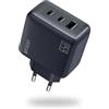 UNICO GaNInfinity - Caricatore USB C 65 W | 3 porte di ricarica rapida per iPhone 17, MacBook e Galaxy Series