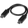 StarTech.com Cavo USB OTG, Micro USB a Micro USB, M/M, 20cm