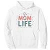 Mademark Mom Life: Stravagante Celebrazione del Caos della maternità Felpa con Cappuccio, Unisex per Adulti, Bianco, XXL