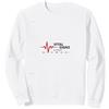 Mademark Assistente Medico Segni Vitali Esperto Battito Cardiaco Assistenza Sanitaria Felpa, Unisex per Adulti, Bianco, S