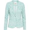 ICHI Ihkate Print Bl19 Blazer, 203045/Nile Blue Ikat AOP, XS Donna