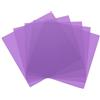 QUARKZMAN 5 Pezzi Fogli Di Plastica Colorati, Pellicola Trasparente Ambra Gel Di Correzione Colore Filtro Luce Impermeabile 2 X 2 Foglio Per DIY Artigianato, Illuminazione LED, Foto (Viola)