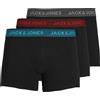JACK & JONES JACWAISTBAND TRUNKS 3 PACK NOOS Boxer Uomo