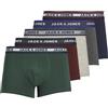 JACK & JONES JACOLIVER TRUNKS 5 PACK NOOS Boxer Uomo