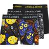 JACK & JONES JACSUGAR SKULL TRUNKS 3 PACK. NOOS Boxer Uomo