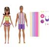 Barbie Style Ken 65° Anniversario, set da 2 bambole alla moda con look e accessori inclusi ispirati alla spiaggia, rivisitazione del set Tutti in Spiaggia degli anni '90, JJP05