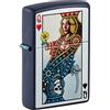Zippo Accendino Queen Of Hearts Card 48723 Collezionabile Metallo Multicolor Taglia Unica