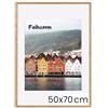 Feihorrm Cornice in legno massiccio, Cornice in quercia, con vetro temperato, per foto 50x70 cm senza passepartout o foto 39x49 cm con passepartout (Beige, 50x70 cm/ 1x)