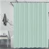 LUKDUNG Tenda da bagno 240 x 200 cm, in tessuto di poliestere, tenda da doccia antimuffa per bagno, tenda per vasca da bagno e doccia in tessuto impermeabile lavabile, tenda da doccia con 16 ganci