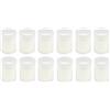 Etrexonline Candele Votive Bianco per Rituali 6.5x5cm, Ceri Votive Lunga Durata 24 ore