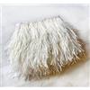 Blausky Nastro con piume di struzzo, 1 m, con piume di struzzo, strisce di tessuto, frange con nastro di raso, per fai da te, cucito, artigianato, abbigliamento da matrimonio, bianco