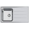 Foster PRONTA CONSEGNA - SPEDIZIONE IMMEDIATA Foster 5186 062 Lavello da Incasso 1 Vasca con gocciolatoio a Destra 86 x 50 cm Sopratop Serie Elettra Acciaio Inox 5186062