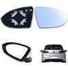 Wekuw Passeggero Adatto per Golf 7 MK7 GTD GTI 2013-2017 Specchietto Retrovisore Riscaldabile Lente di Retromarcia Specchio di Vetro di Retromarcia Vetro Specchio Retrovisore di Ricambio (lato sinistro)