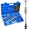 Zoomtools 13 Pezzi, 8-32 mm, Kit di estrattori per Cuscinetti Interni per Fori ciechi, con Martello Scorrevole e pinze espandibili, per Auto e Moto (13PC 2X(8+10mm))