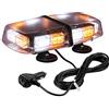 PROZOR Luce Stroboscopica di Emergenza 12/24V 36 LED con Magnetico 3 Colori modificabili Lampada di Avvertimento Impermeabile IP67 con 7 Diverse Modalità Lampeggiante per Veicolo Auto Camion