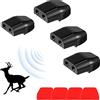Exbrith 4 Pezzi Fischietti Ultrasuoni Auto, Fischietti di Cervo per Veicoli, Auto Fischietti ad Ultrasuoni, per Auto, Camion, Moto, Evitare di Colpire Gli Animali, Proteggere i Veicoli