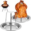 wugongshan 2 Set di Girarrosti per Pollo, Griglia Barbecue, Griglia per Girarrosto per Pollos, Supporto per Pollo arrosto per forni, Griglie e fornelli da Campeggio