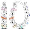 Hapour Orecchini a cerchio in argento Sterling 925 per donna leggeri e delicati decorati con zirconi cubici, Argento sterling, Zirconia cubica