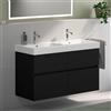 Geberit iCon lavabo doppio, evineo ineo5 evo mobile, La: 120 cm, 4 scomparti estraibili, con maniglia incassata,, 124120000+BE0980BM, iCon [Mobili da Bagno > Mobili con Doppio Lavabo]