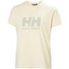 Helly Hansen Maglietta con Il Logo W HH 3.0 Donna, Crema, 4XL