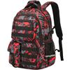 BlesMaller Generico BlesMaller Zaino Scolastico Leggero per Ragazzi e Ragazze Zaino 16 pollici per Laptop Daypack casual Uomo/Donna per Viaggi e Lavoro (Rosso)