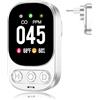 YOJOCK Rilevatore di Monossido di Carbonio 3-in-1 con Sensore di Temperatura e Umidità, Facile da Installare, Certificato EN 50291 - Rilevatore CO Portatile per Casa, Cucina, Garage (Bianco Avorio)