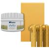 Bianca Stella Smalto per Termosifoni Resistente al Calore, Vernice per Riscaldamento a Base d'Acqua, Oro, Lucido, Antigraffio & Alta Copertura, 250ml
