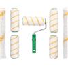 ToolSpace Set Professionale di 5 Rulli per Pittura - Set Rulli per Dipingere - Rullo Professionale per Pitturare Soffitti e Pareti senza Vassoio - Rulli per Pitturare Pareti -18 cm