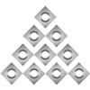 DEEFIINE Inserti quadrati in carburo da 12 x 12 mm per la lavorazione del legno (10 pezzi)