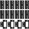 GYSRXS cerniere a filo 5 cm, piccole in ferro non mortase, per armadi e scatole di legno 51 x 25 mm (nero)